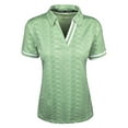 thumbnail image 1 of Snake Eyes Golf Ladies V Neck Polo Jade Large, 1 of 3