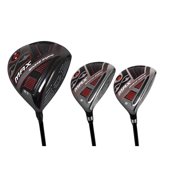 Snake Eyes Golf MAX Driver/3/5 Fairway Wood Regular Flex