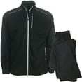thumbnail image 1 of Snake Eyes Golf Men's Elite Rain Suit (Jacket & Pants), Large Black/Black -, 1 of 3