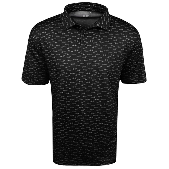 Snake Eyes Golf Previous Season Big & Tall Dancing Eyes Polo Shirt Black XXXL