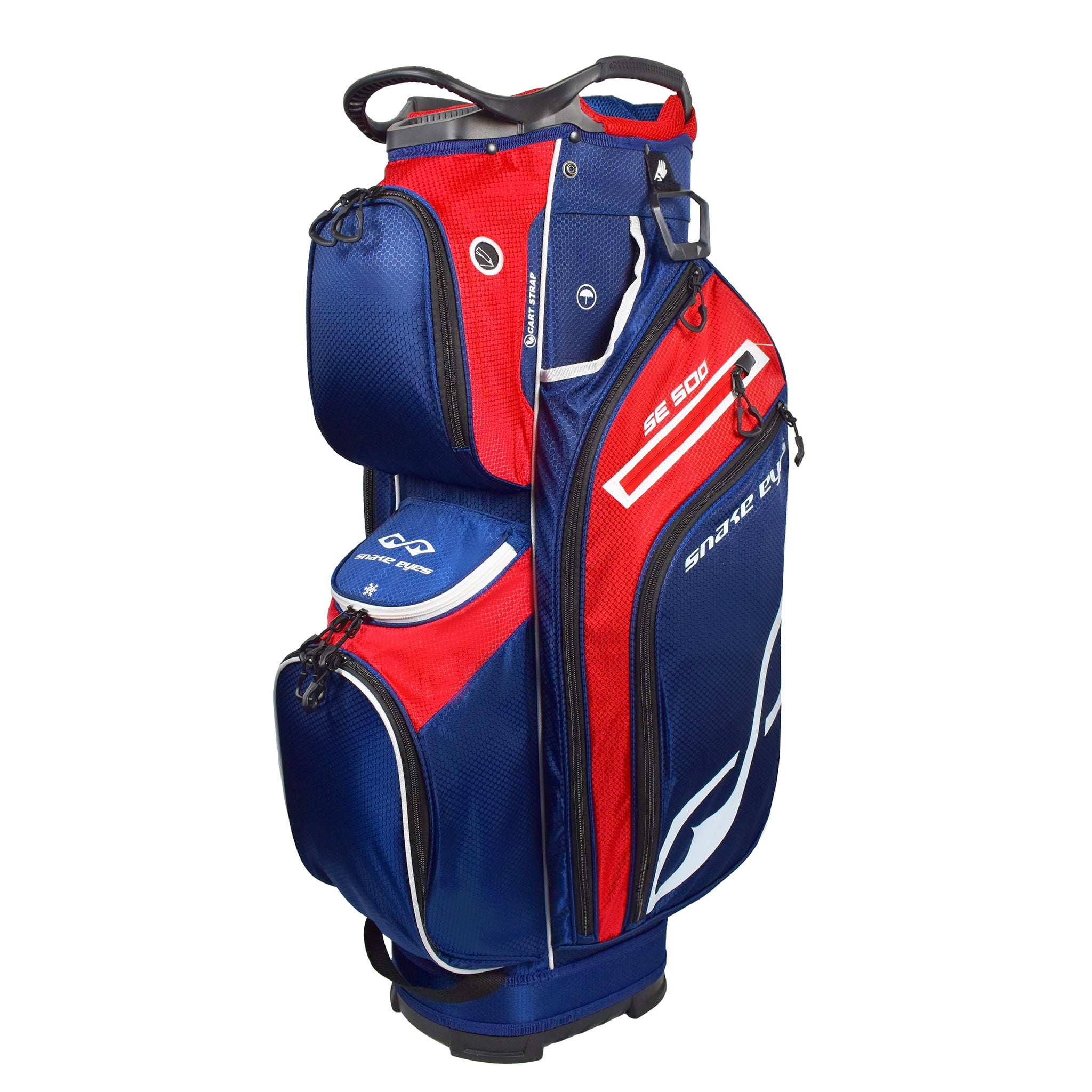 Snake Eyes Golf SE500 Ultra Premium 14 Way Divider Cart Bag Red