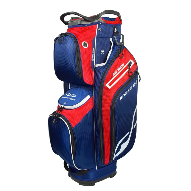 Snake Eyes Golf SE500 Ultra Premium 14 Way Divider Cart Bag Red