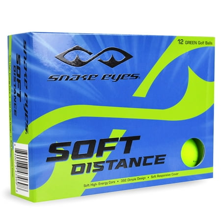 Snake Eyes Soft Distance Golf Balls Green