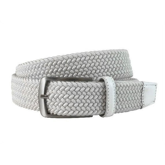 Snake Eyes Stretch Braid Golf Belt White Size 36