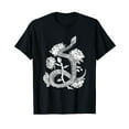 thumbnail image 1 of Snake & Flowers Gothic Witchy Punk T-Shirt, 1 of 5
