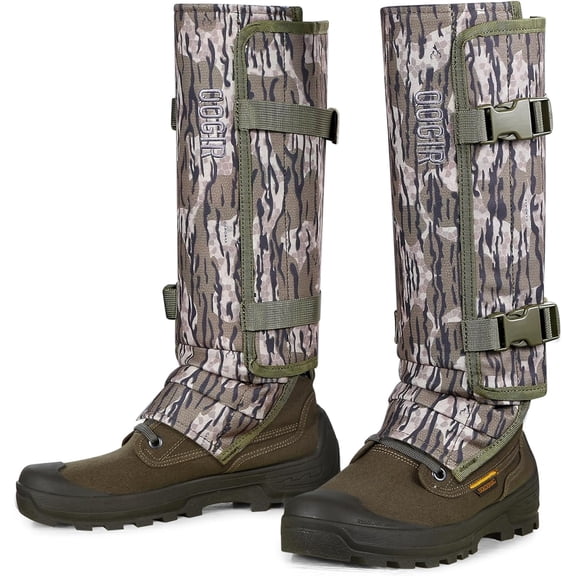 Snake Gaiters for Hunting: Durable Snake Guards, Snake Gaiter Leggings for Men & Women, Snake Bite Protection for Lower Legs, Snake Proof Gaiters with Adjustable Size