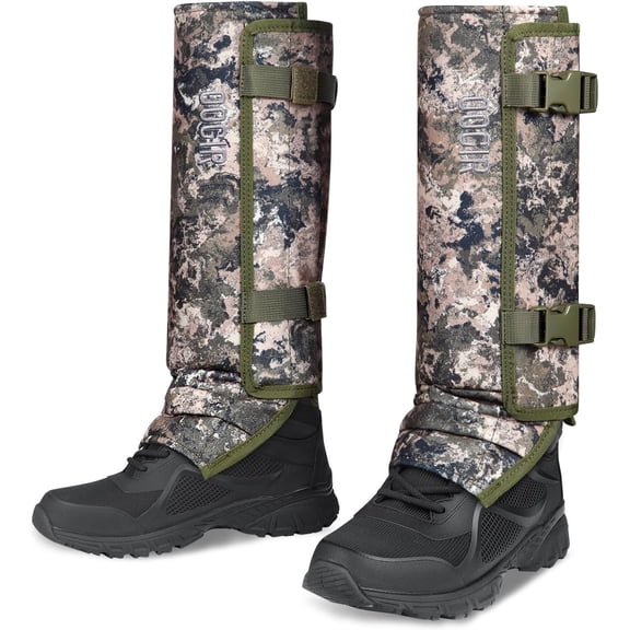 Snake Gaiters for Hunting: Durable Snake Guards, Snake Gaiter Leggings for Men & Women, Snake Bite Protection for Lower Legs, Snake Proof Gaiters with Adjustable Size