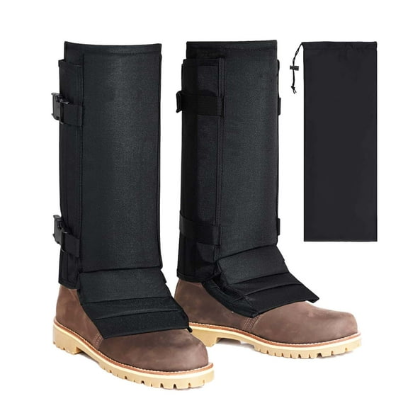 Snake Gaiters Snake Chaps, Waterproof Lower Legs Snake Guards, Snake Bite Protective Gaiters, Anti-Snake Gaiters Adjustable Size for Hunting/Hiking/Farm Working