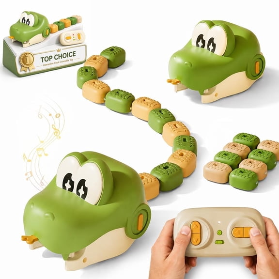 Snake Game Remote Control - Competitive Battle, Wireless | Rechargeable | Fun Music Play, 2-Player Interactive Family Game