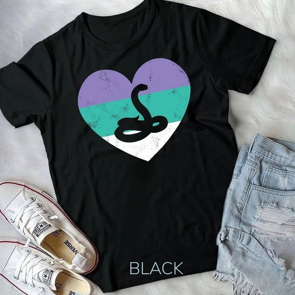 Snake Gift Shirt For Women & Girls Retro Cute Cobra Python Unisex T-Shirt