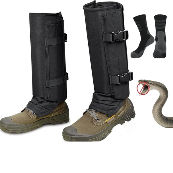 Snake Guards for Legs, Waterproof Snake Proof Gaiters, Adjustable Leg Protection