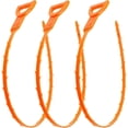 thumbnail image 1 of Snake Hair Drain Clog Remover Cleaning Tool,Drain & hair removal cleaner hook 19.6 Inch, Orange, 3 Pack, 1 of 5