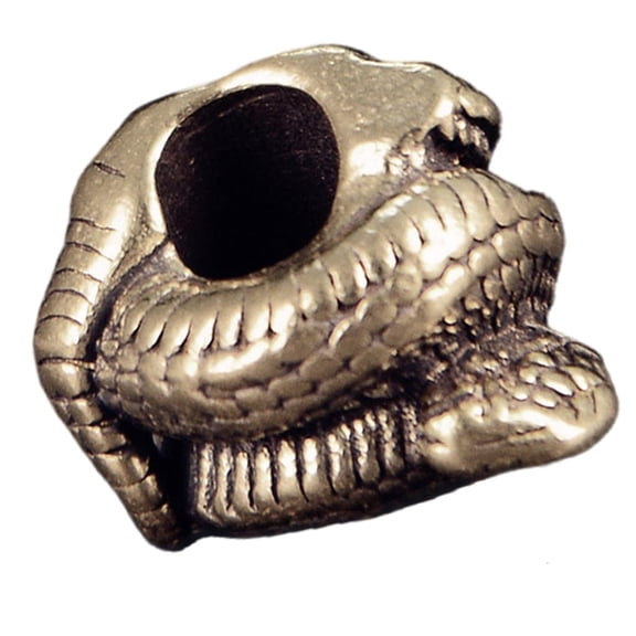 Snake Head Metal Beads Pendant for Paracord and Jewelry Crafting Large Hole