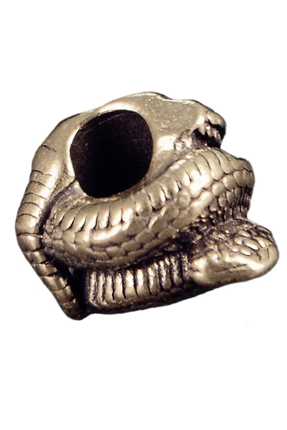 Snake Head Metal Beads Pendant for Paracord and Jewelry Crafting Large Hole