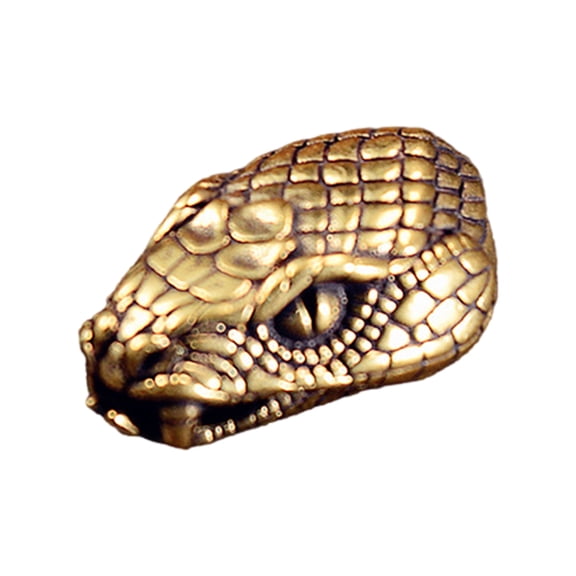 Snake Head Metal Beads for Creative Paracord Projects and Fashionable Jewelry Large Hole Charm