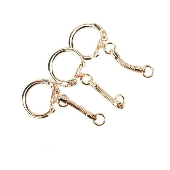 Snake Key Craft Chains, Rose Gold, 2-1/2-Inch, 3-Piece
