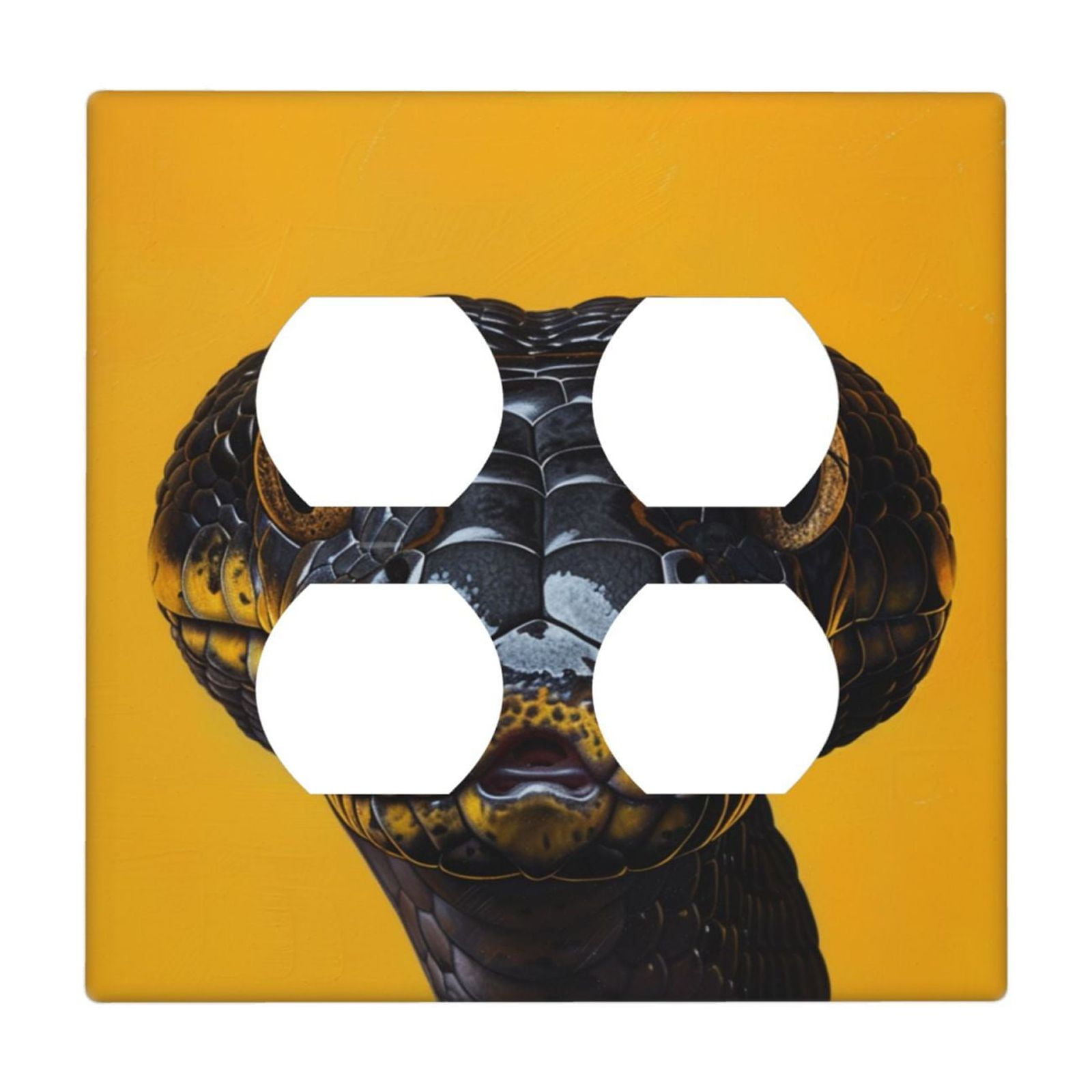 Snake Look Switch Cover Decorative Wall Plate 2 Gang 2 Duplex snake-look-switch-cover-decorative-wall-plate-2-gang-2-duplex
