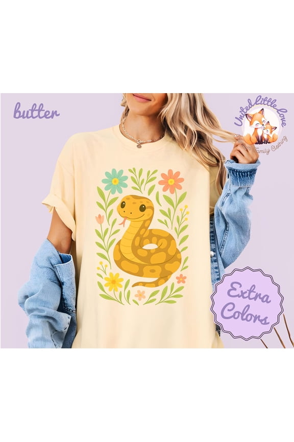 Snake Mom Cute Python T-Shirt All Size S-3XL