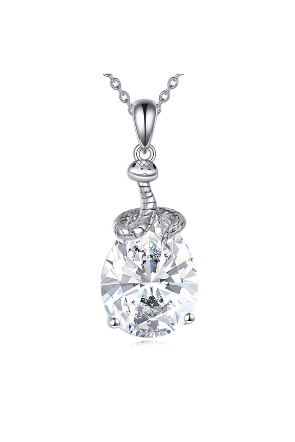 Snake Necklace Sterling Silver Serpent Pendant Jewelry Gifts for Women