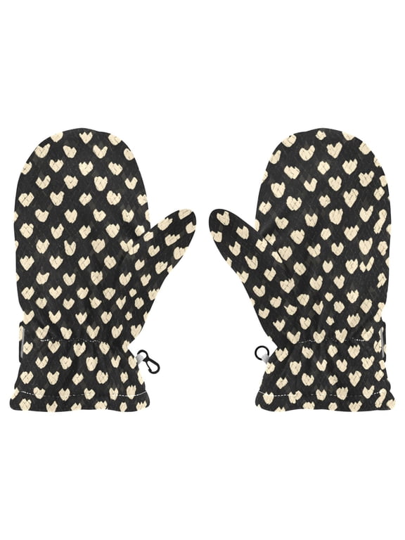 Snake Pattern Design Cold Weather Mittens Cozy Gloves with Adjustable Fit Perfect for Outdoor Fun