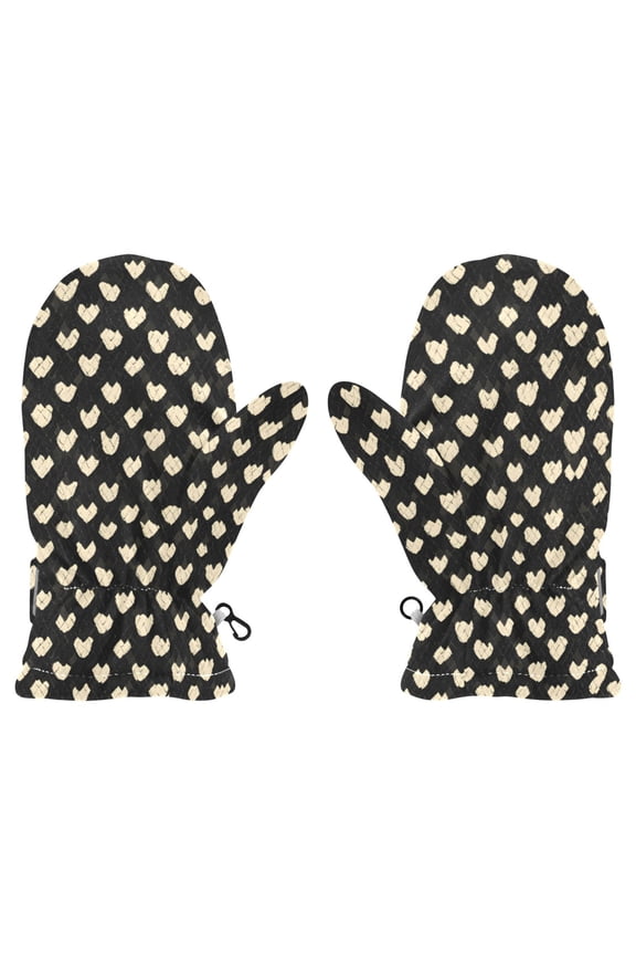 Snake Pattern Design Cold Weather Mittens Cozy Gloves with Adjustable Fit Perfect for Outdoor Fun
