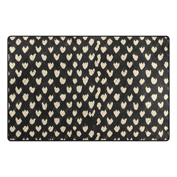 Snake Pattern Design Memory Foam Area Rug 31"x20" Non Slip, Absorbent, Fade Proof for Living Room, Bedroom, Office