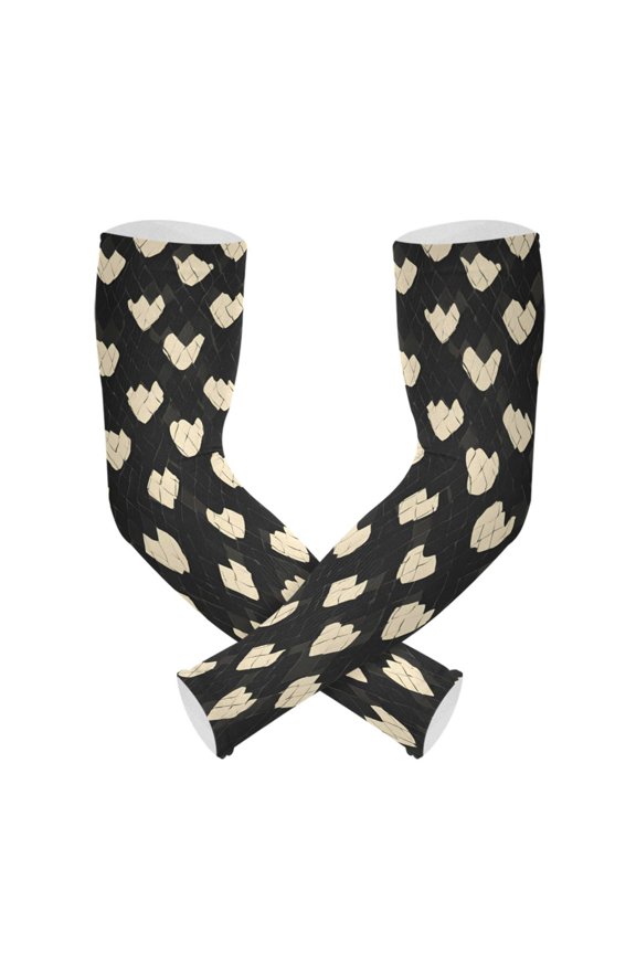 Snake Pattern Design UV Protection Cooling Arm Sleeves, Compression Sun Sleeves for Men Women Sports