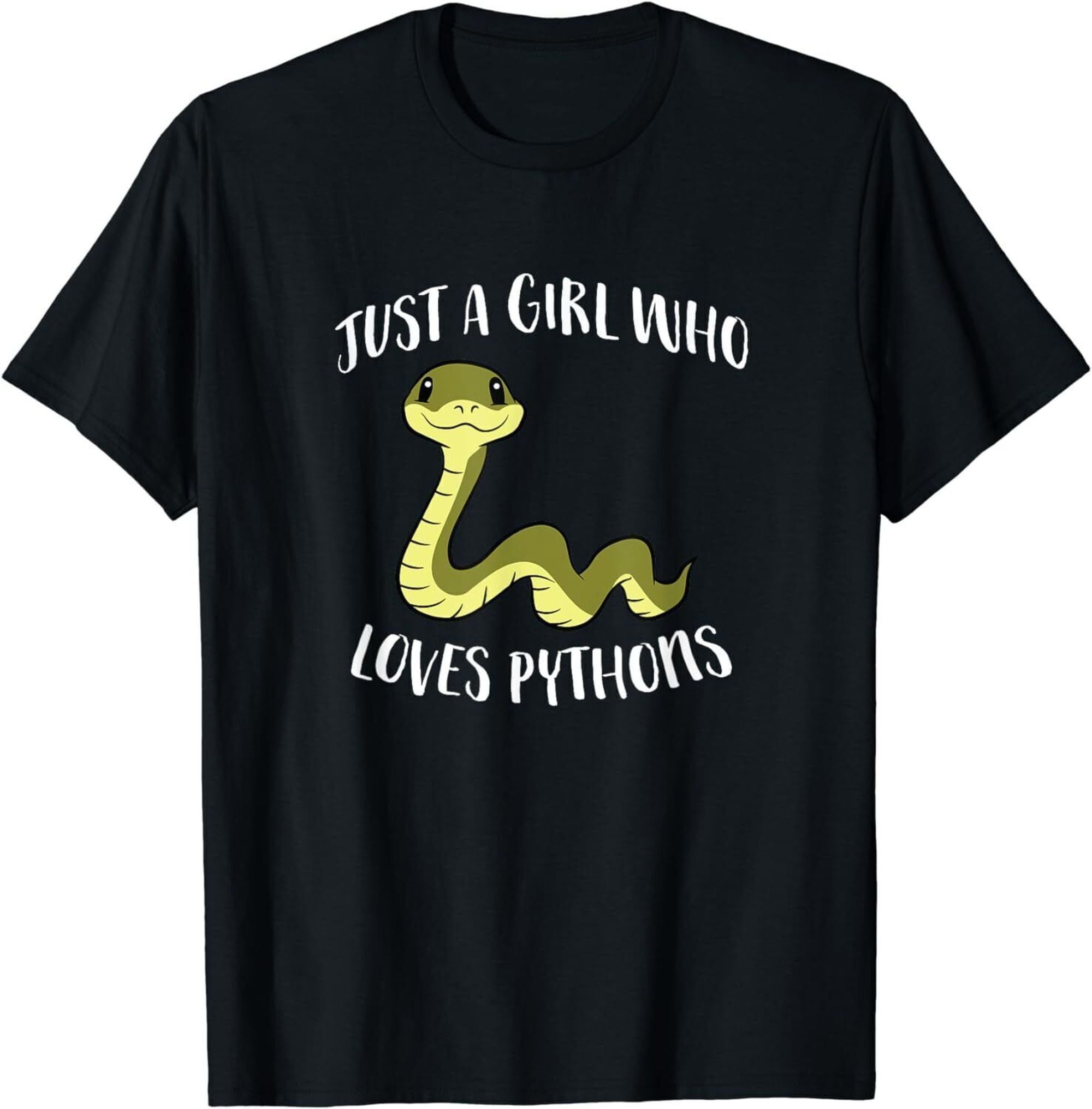 Snake Pet Girl Just a Girl Who Loves Python Snakes T-Shirt - Walmart.com