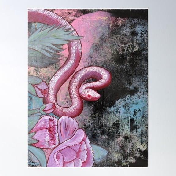 Snake Poster Wall Art, Modern Wall Decor For Living Room Bedroom, 8x12 UNFRAMED