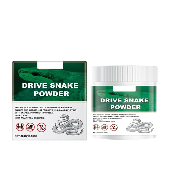 Snake Powder, Outdoor Snake Powder, Long Lasting Formula, Snake for Yard Camping Hiking Backyard Garden, Outdoor Protection, Single Pack