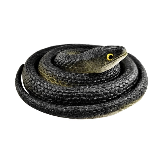 Snake Prank Prop and Halloween Decor for Halloween Party, April Fools Joke, Outside Halloween Decorations for Yard, Halloween Classroom Decorations, Soft Rubber Fake Snake for