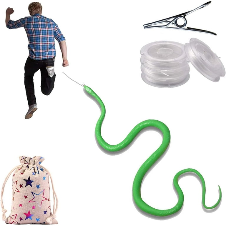 GREEN GARDEN RUBBER SNAKE-M