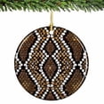 thumbnail image 1 of Snake Print Christmas Ornament Porcelain 2.75 Inches, 1 of 2