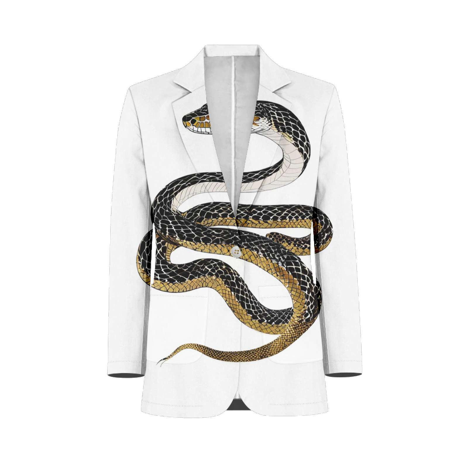 Snake Print Design Mens Suits Shawl Collar Slim Fit Suit Mens Groom ...