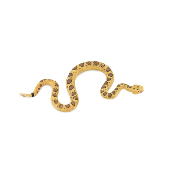 Snake, Rattlesnake, Diamondback, Museum Quality, Rubber Reptile, Hand Painted, Realistic Toy Figure, Model, Replica, Kids, Educational, Gift, 5" CH472 BB152