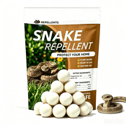 Snake Repellent Pouches 12-Pack, Natural Peppermint & Garlic Oil Snake Deterrent, Safe Outdoor & Indoor Snake Away for Yard, Garden, and Vehicle