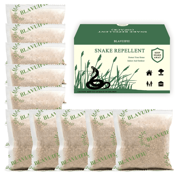 Snake Repellent for Yard Powerful, Snake Away Repellent for Outdoors, Snake Repellent for Outdoors Pet Safe,Keep Snakes Away Repellent for Yard, Rattlesnake Repellent for Home-10p