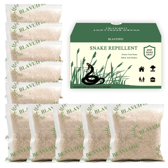 Snake Repellent for Yard Powerful, Snake Away Repellent for Outdoors, Snake Repellent for Outdoors Pet Safe,Keep Snakes Away Repellent for Yard, Rattlesnake Repellent for Home-10p