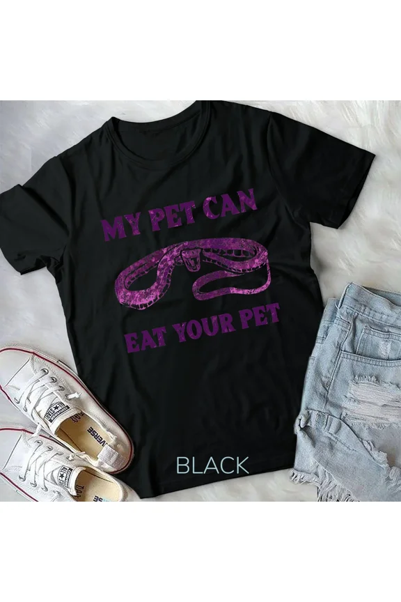Snake Reptile Lover Men Women Boys Girls Cobra Python Unisex Tshirt