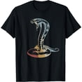 thumbnail image 1 of Snake Retro Style Vintage T-Shirt Black, 1 of 3