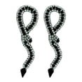 thumbnail image 1 of Snake Rhinestone Earring, Black, 1 of 1