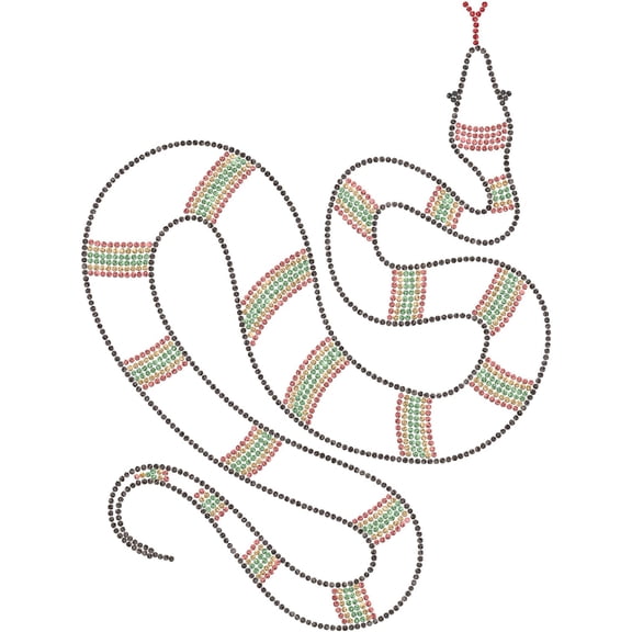 Snake Rhinestone Iron on Decal Bling Iron on Transfers Patches Decals Hot fix Appliques Repair Heat Transfer Glitter for T-Shirts Bags Clothes Letters Hats Pants 11.8x8.3Inch colorful