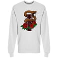 thumbnail image 1 of Snake & Rose Guitar Sweatshirt Men -Image by Shutterstock, Male x-Large, 1 of 2