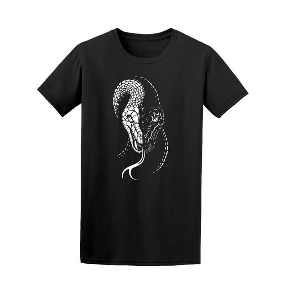 Snake Scary Front View T-Shirt Men -Image by Shutterstock, Male Medium