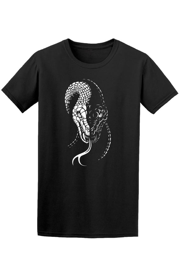 Snake Scary Front View T-Shirt Men -Image by Shutterstock, Male Medium