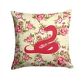 thumbnail image 1 of Snake Shabby Chic Yellow Roses  Fabric Decorative Pillow, 1 of 2