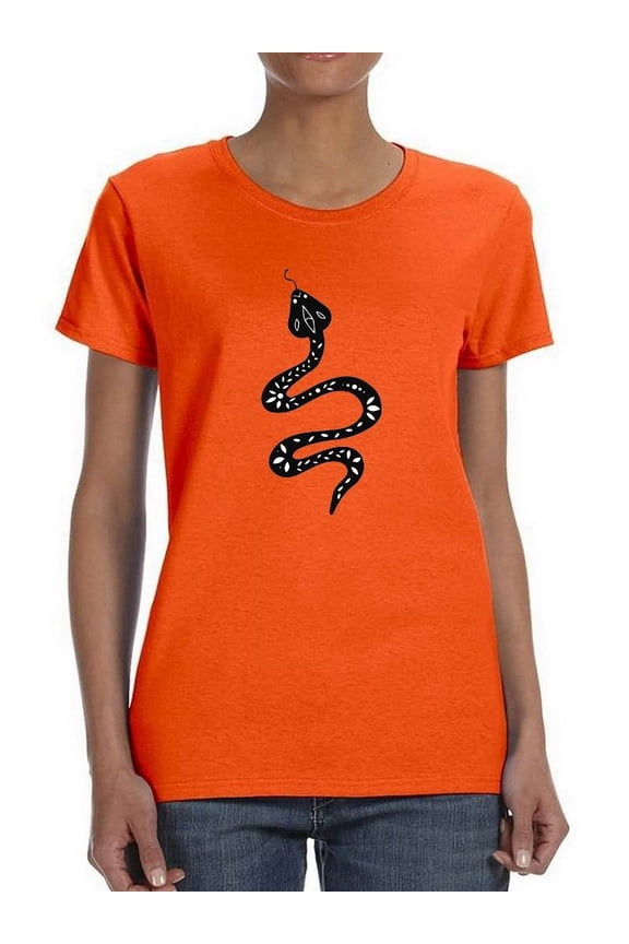 Snake Shadow Shaped T-Shirt Women -Image by Shutterstock, Female 3X-Large