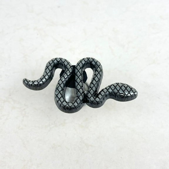Snake Shape Zinc Alloy Furniture Handle Door Cabinets Knobs for Children Room