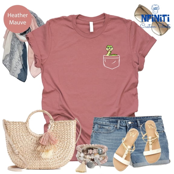 Snake Shirt, Snake Pocket Shirt, Snake Lover T Shirt, Snake TShirt, Wildlife T Shirt, Cute Snake T-Shirt, Animal Shirts, Snake Lover Gift All Size S-5Xl