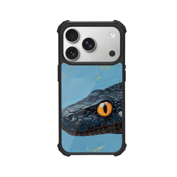 Snake Shockproof Case For iPhone 12 13 14 15 16 Pro Max Series – TPU Bumper + Hard PC Back, Air-Cushion Corners